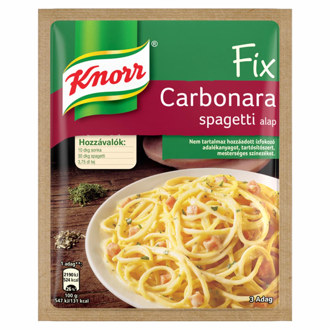 Képek - Knorr carbonara spagetti alap 36 g