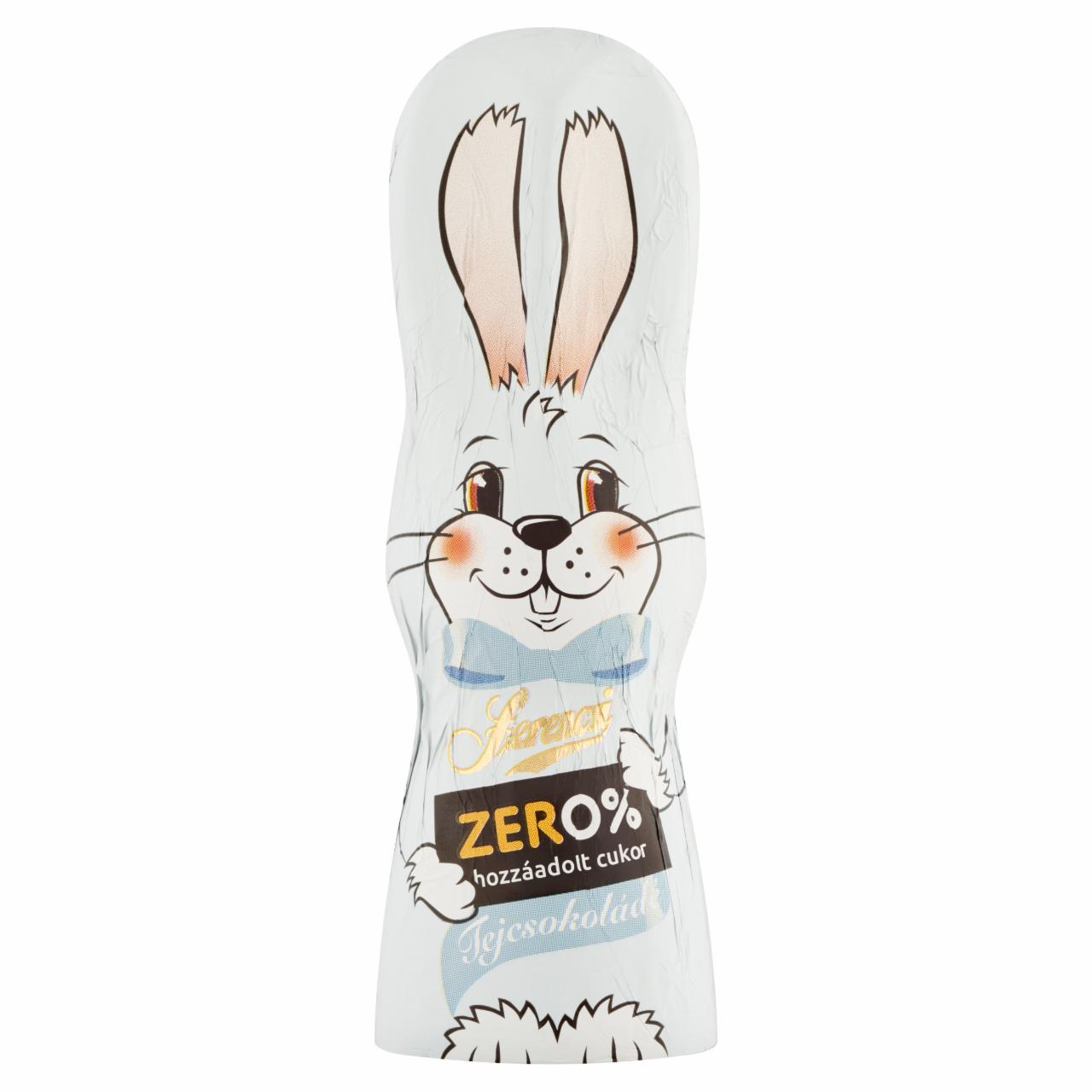 Képek - Szerencsi Zero% nyuszi tejcsokoládé figura édesítőszerrel 50 g