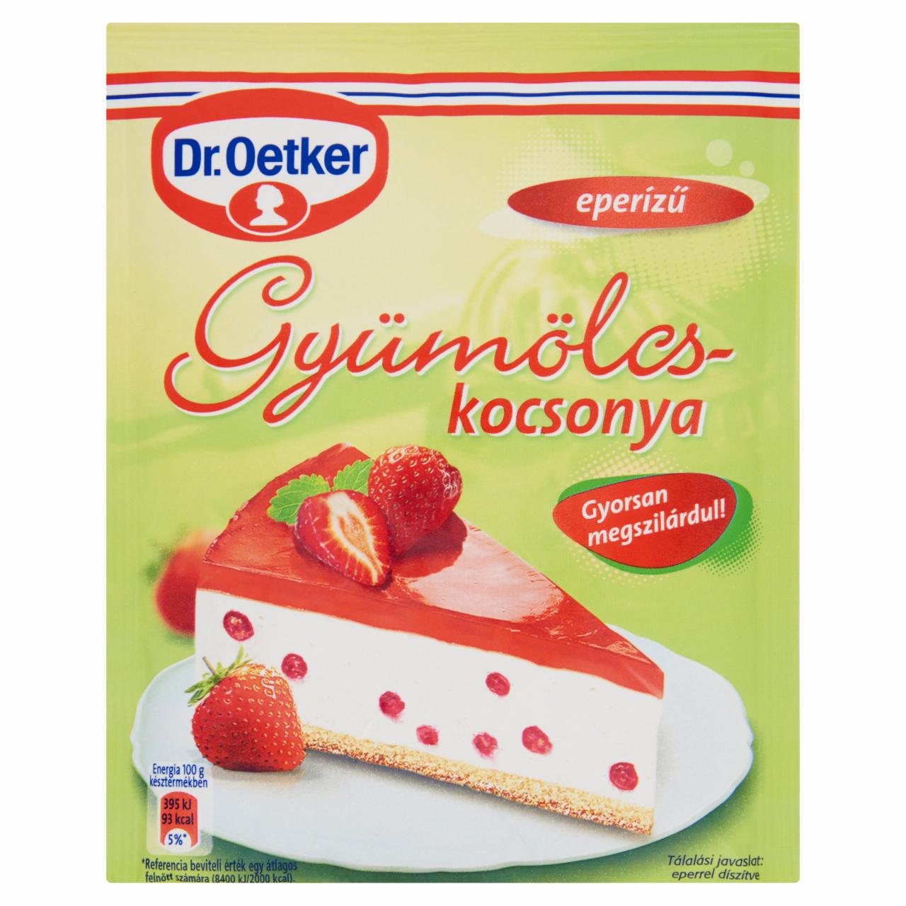 Képek - Dr. Oetker eperízű gyümölcskocsonyapor 90 g