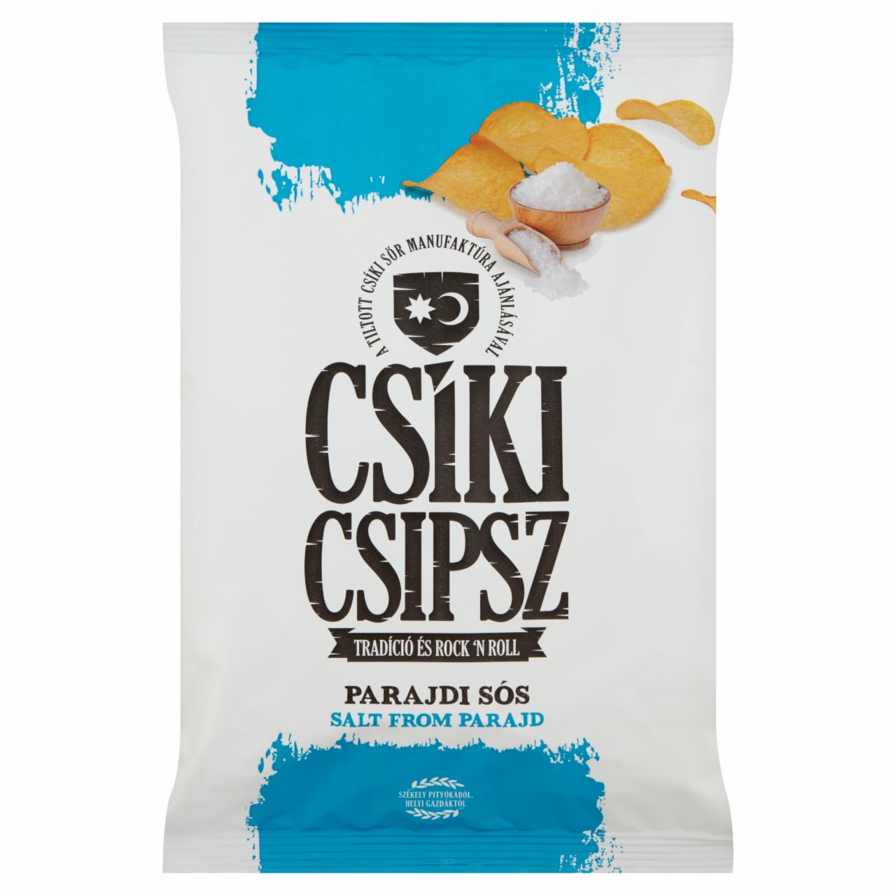 Képek - Csíki Csipsz parajdi sós ízesítésű burgonyacsipsz 70 g