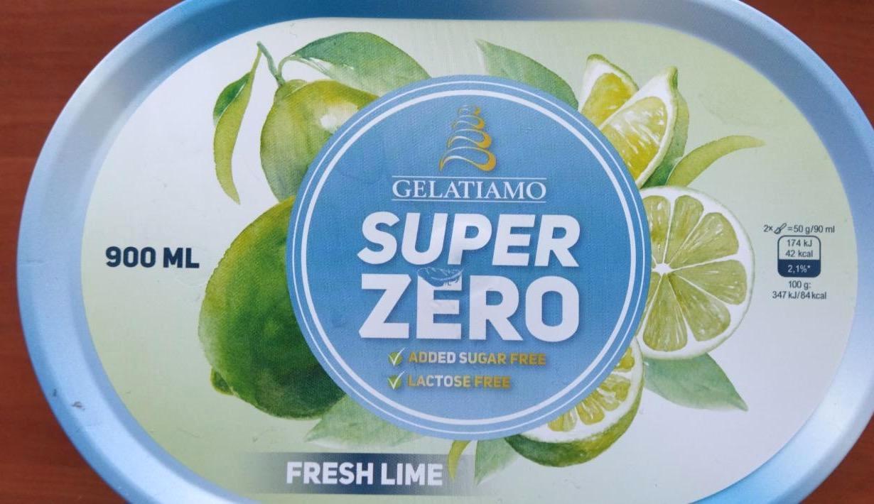 Képek - Citromos jégkrém Fresh Lime Super Zero Gelatiamo