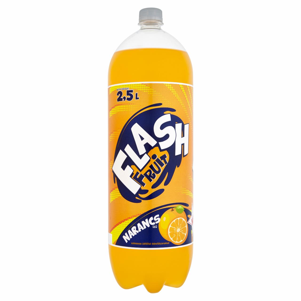 Képek - Flash Fruit narancs ízű üdítőital 2,5 l