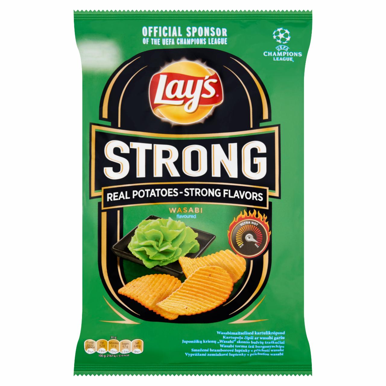 Képek - Lay's Strong wasabi torma ízű burgonyachips 70 g