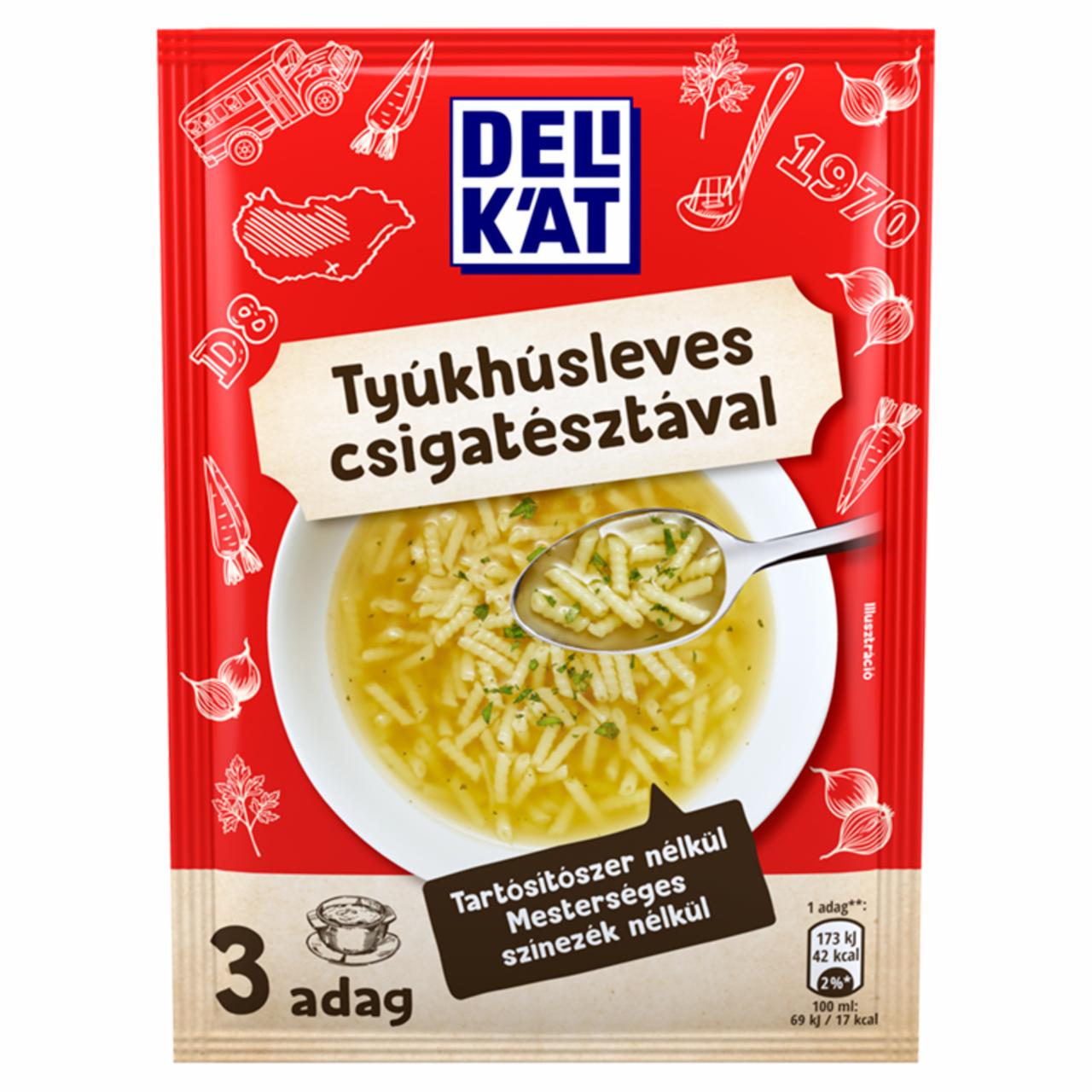 Képek - Delikát tyúkhúsleves csigatésztával 40 g