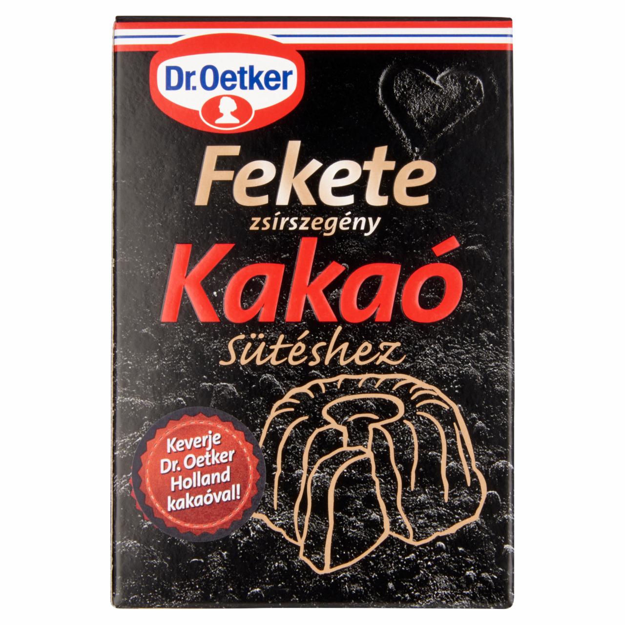 Képek - Dr. Oetker fekete zsírszegény kakaó sütéshez 70 g