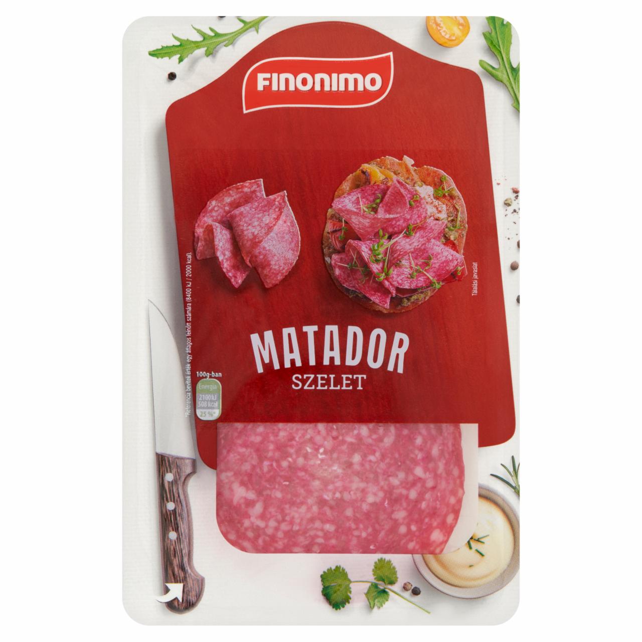 Képek - Finonimo Matador szelet füstölt penészmentes szalámi 55 g