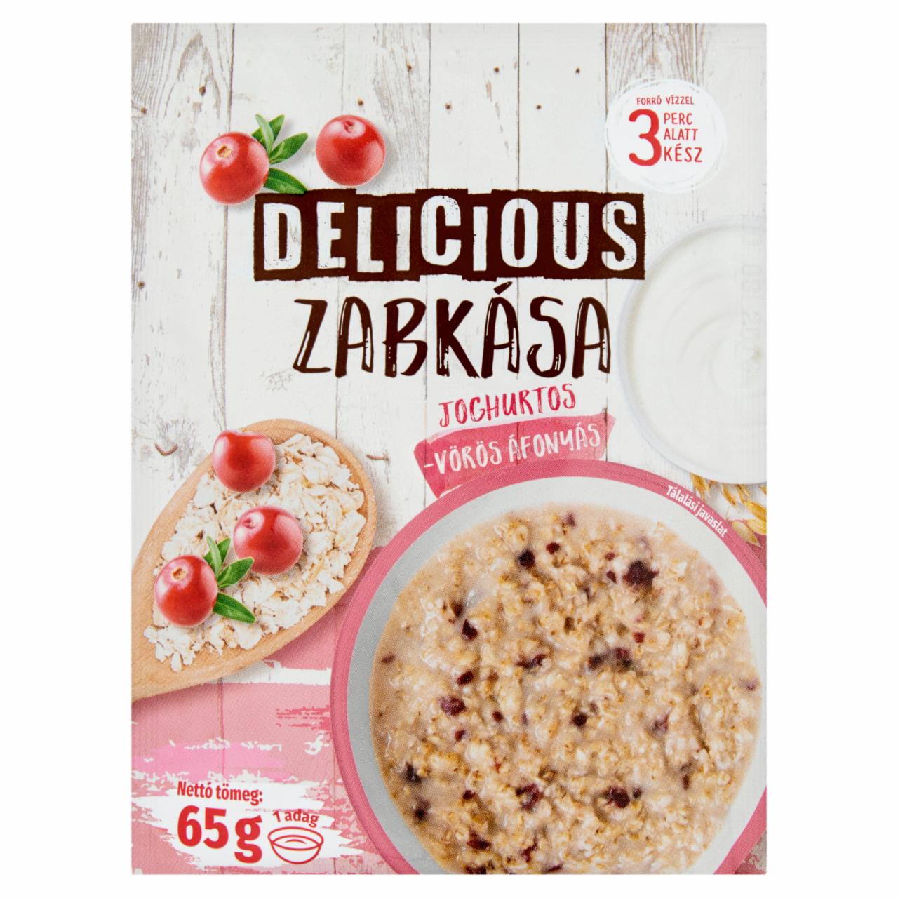 Képek - Delicious joghurtos-vörös áfonyás zabkása 65 g