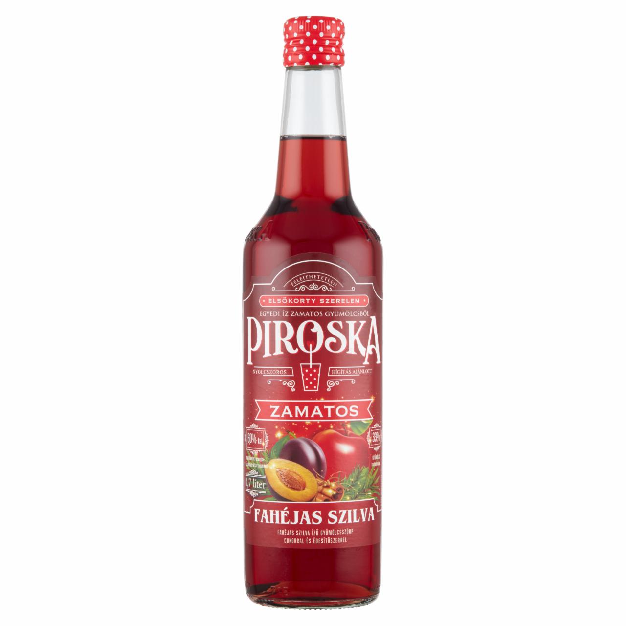 Képek - Piroska fahéjas szilva ízű gyümölcsszörp 0,7 l