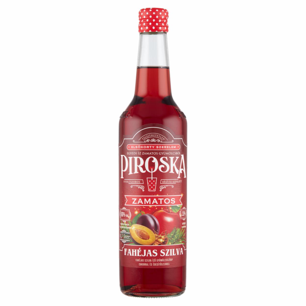 Képek - Piroska fahéjas szilva ízű gyümölcsszörp 0,7 l