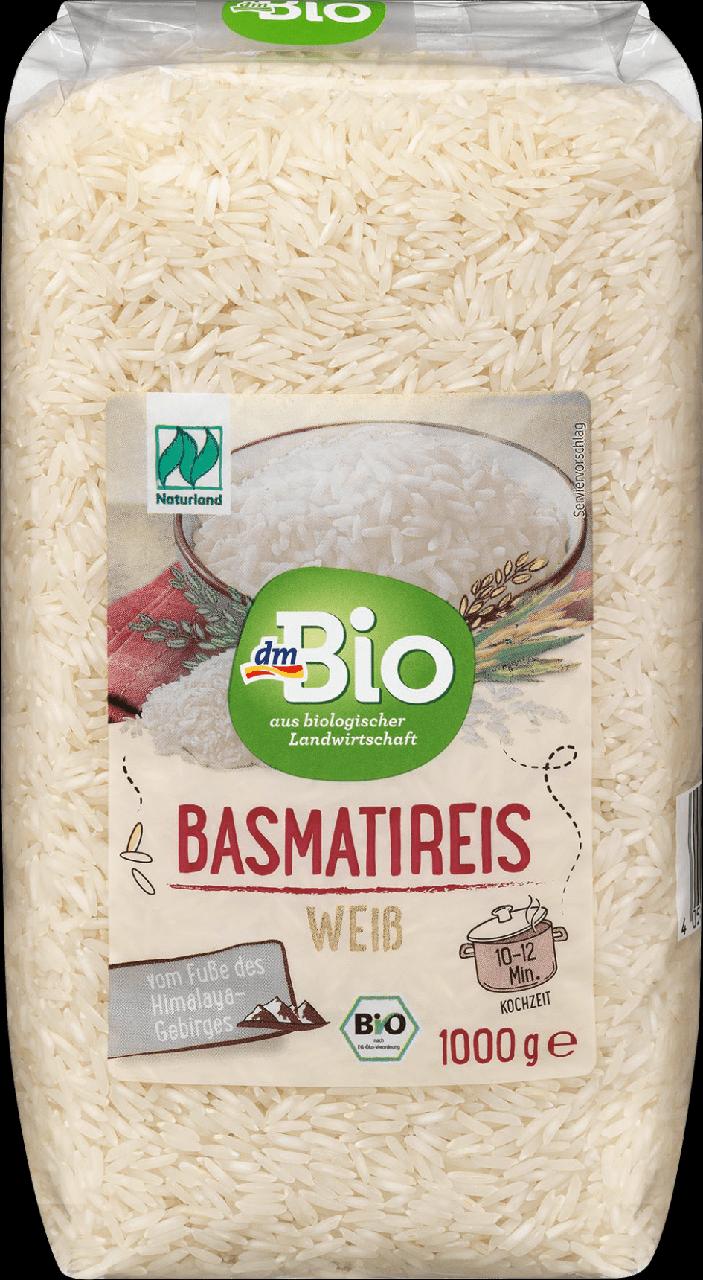 Képek - Basmati rizs fehér dmBio