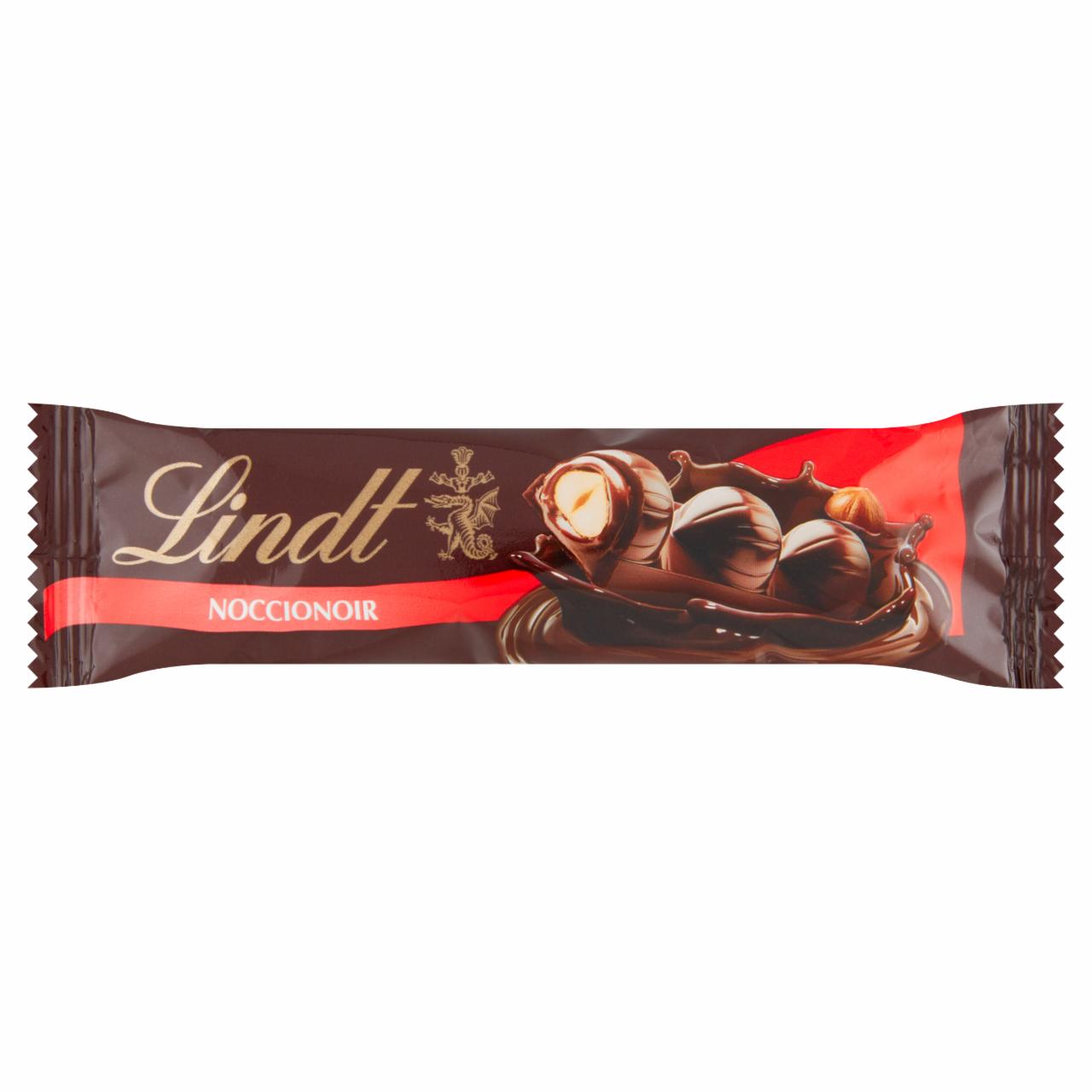 Képek - Lindt étcsokoládé mogyorós töltelékkel és egész mogyoróval 35 g