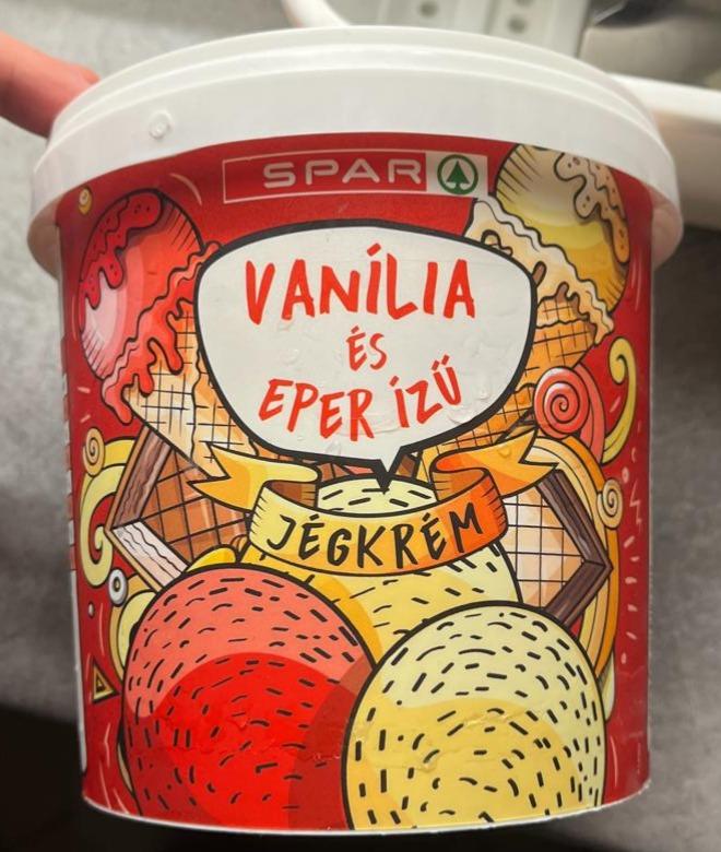 Képek - Vanília és Epres ízű jégkrém Spar
