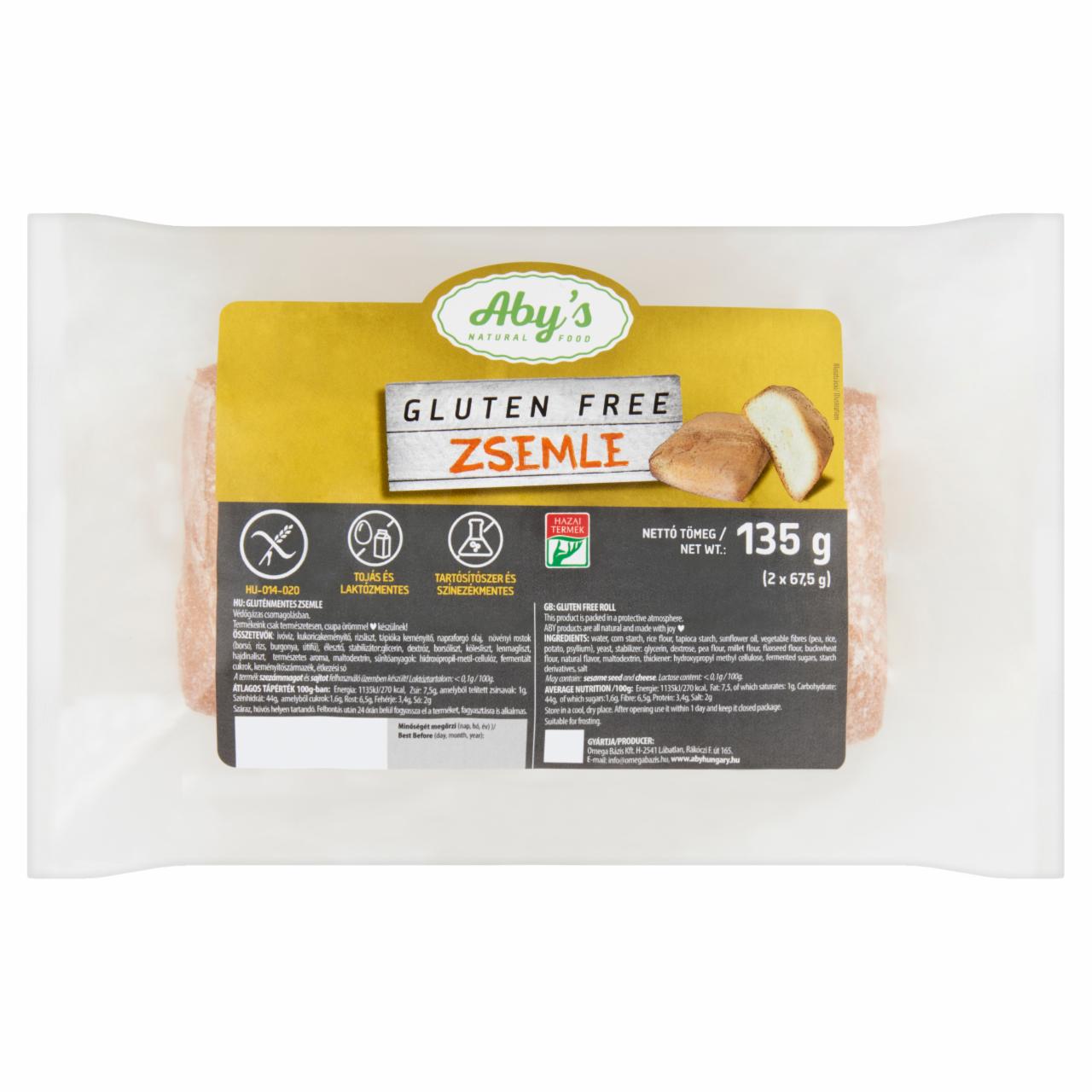 Képek - Aby's Gluten Free zsemle 135 g