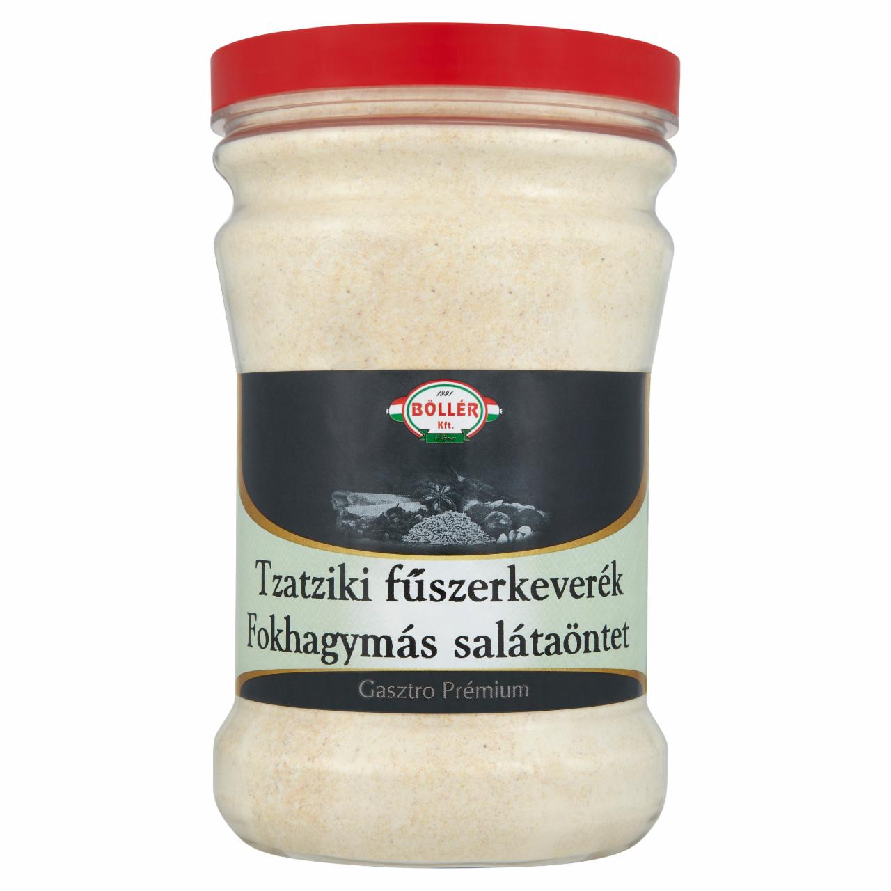 Képek - Böllér Gasztro Prémium tzatziki fűszerkeverék fokhagymás salátaöntet 1100 g