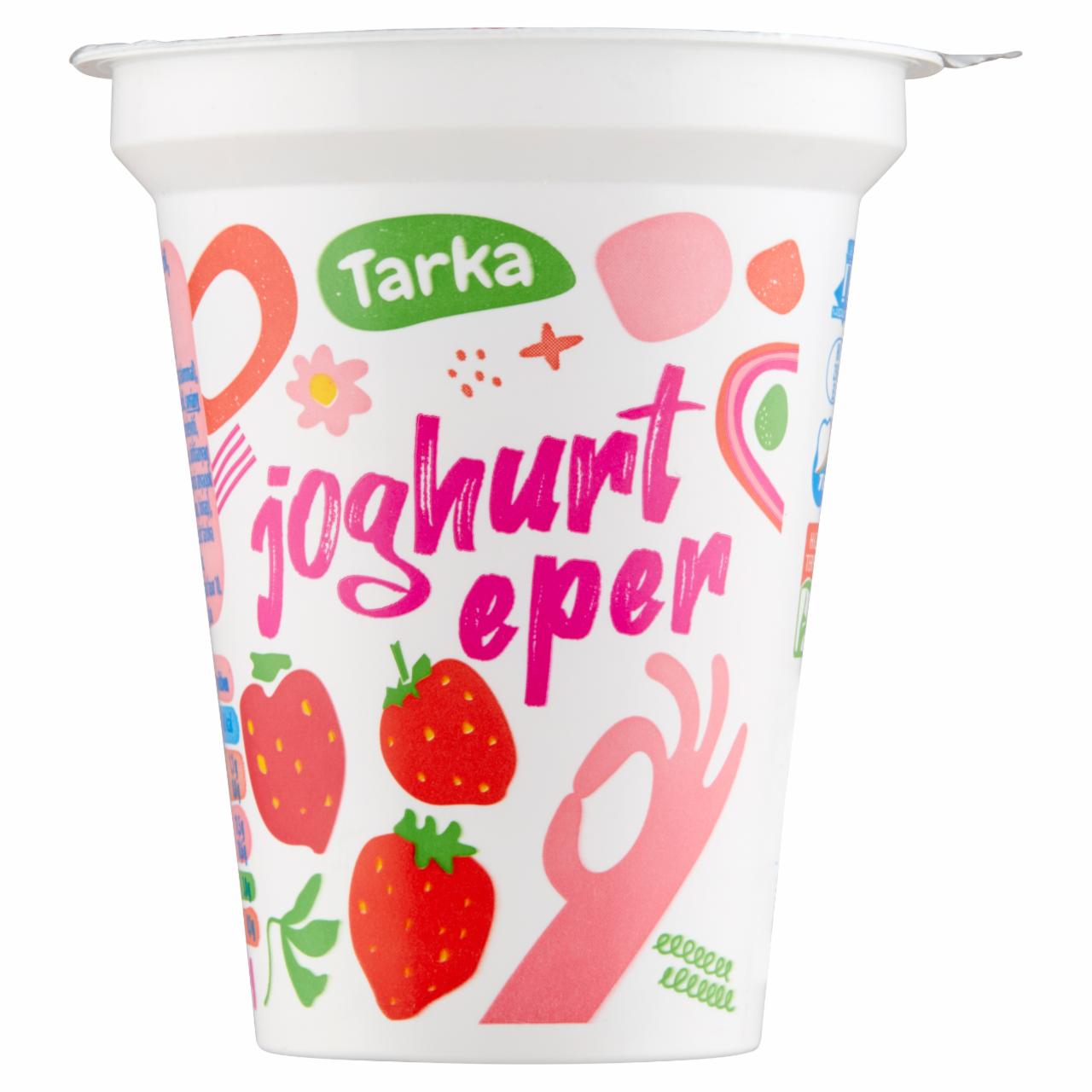 Képek - Tarka zsírszegény eperízű élőflórás joghurt 125 g