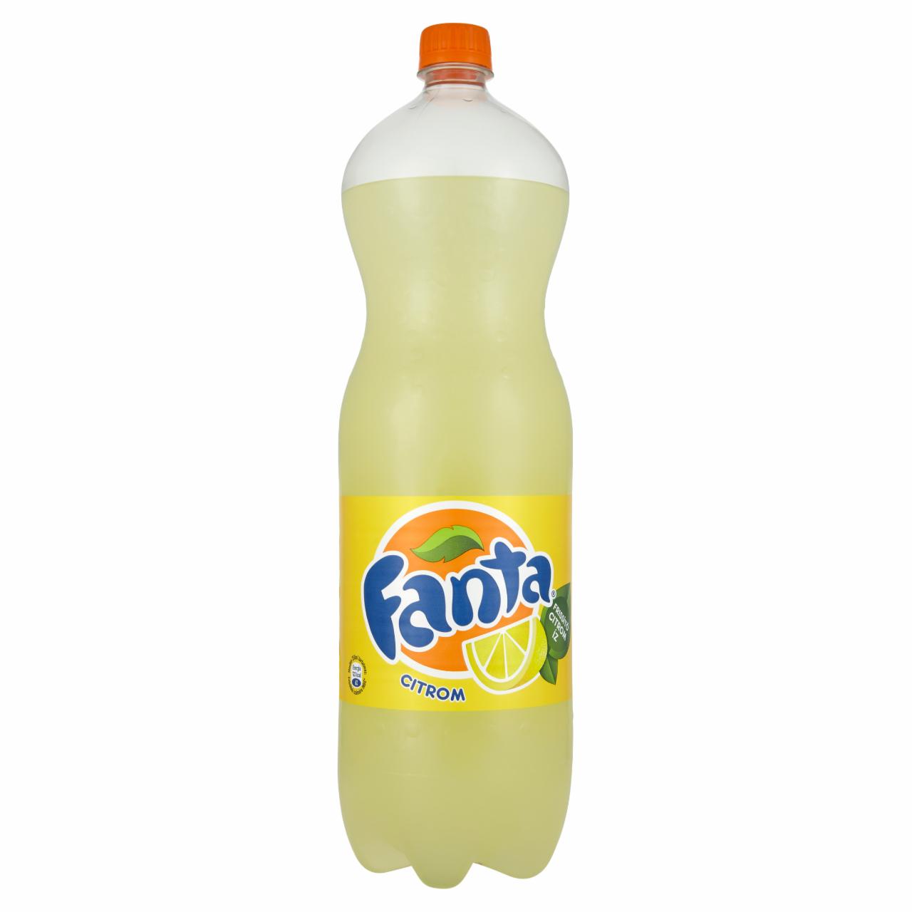 Képek - Fanta citrom szénsavas üdítőital 2 l