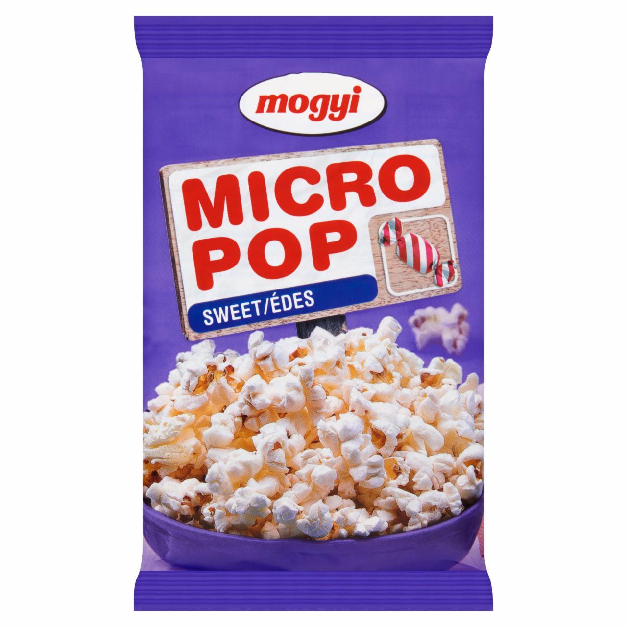Képek - Mogyi Micro Pop édes ízű, mikrohullámú sütőben elkészíthető pattogatni való kukorica 100 g