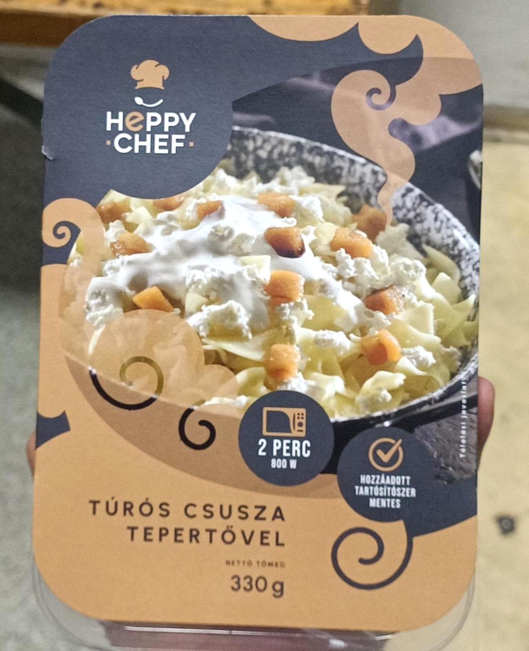 Képek - Túrós csusza tepertővel Heppy chef