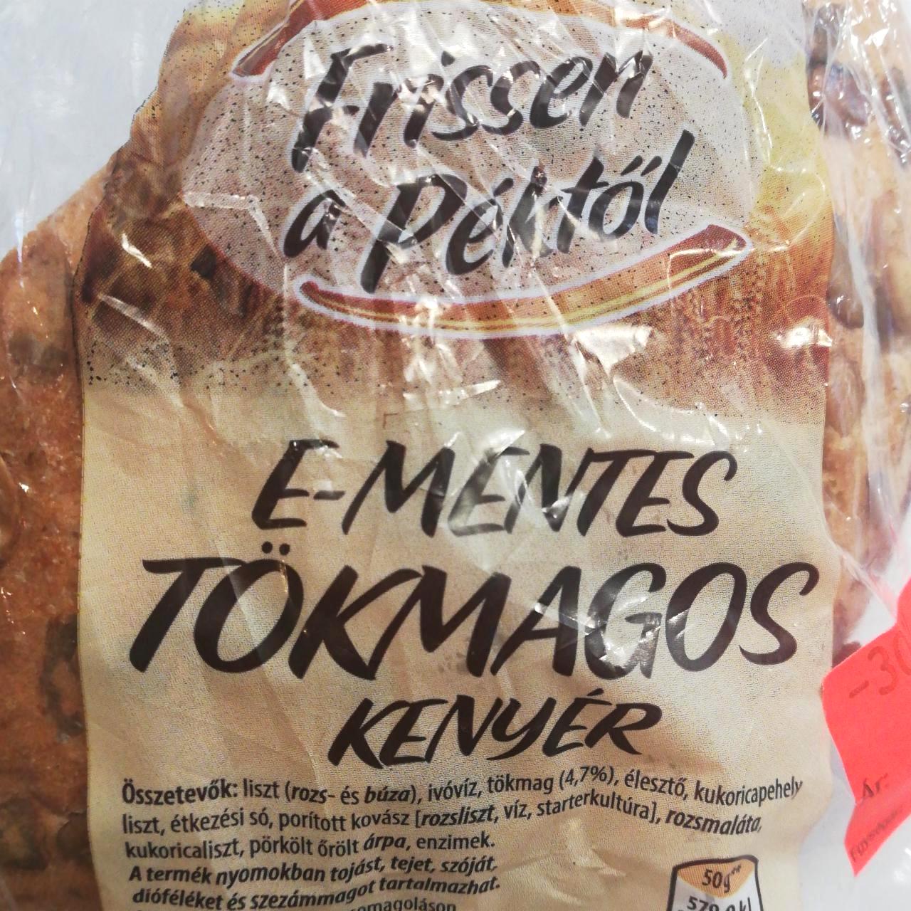 Képek - E-mentes tökmagos kenyér Frissen a péktől