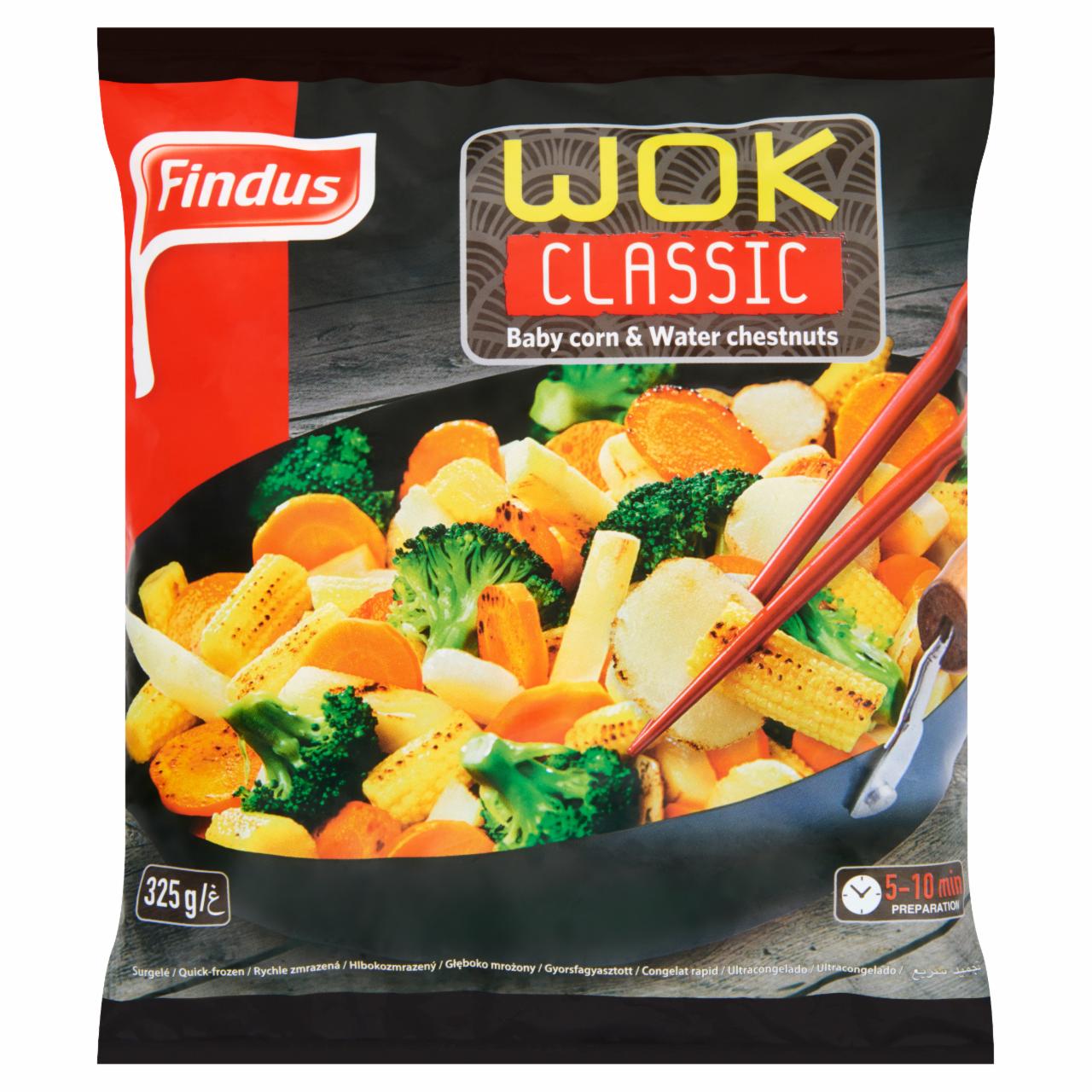 Képek - Findus Wok Classic gyorsfagyasztott enyhén fűszerezett wok zöldségkeverék 325 g