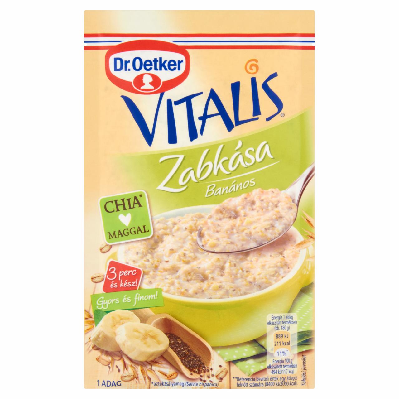 Képek - Dr. Oetker Vitalis banános zabkása 55 g