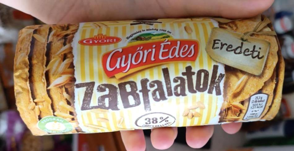 Képek - Zabfalatok eredeti zabpelyhes, omlós keksz Győri Édes