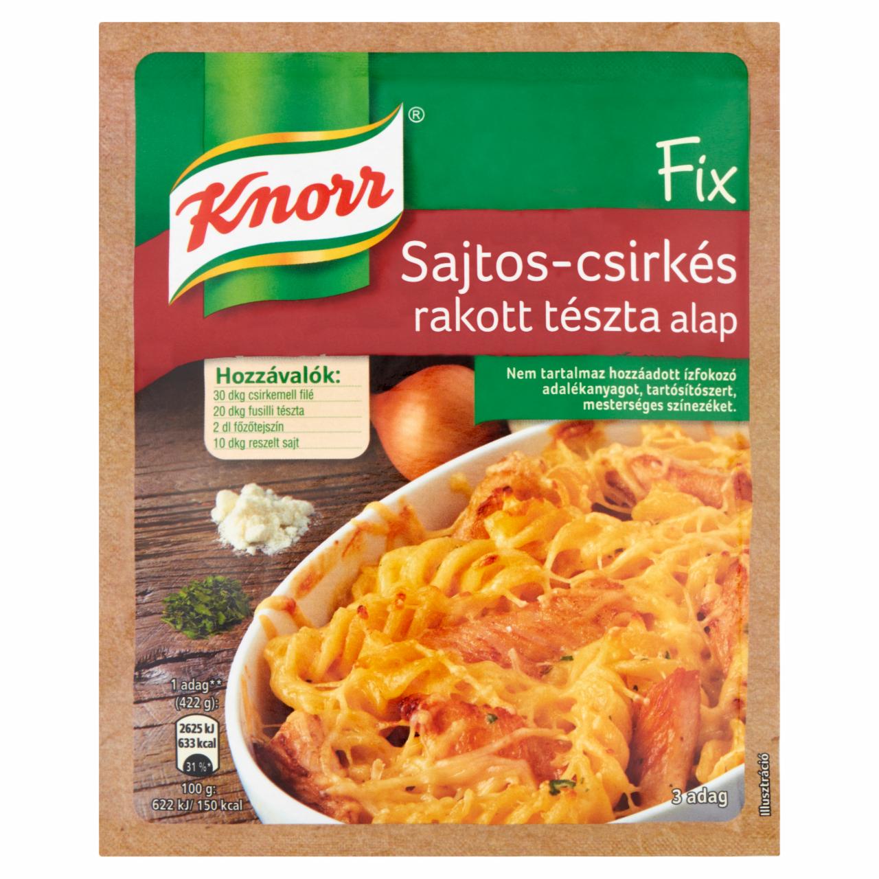 Képek - Knorr Fix sajtos-csirkés rakott tészta alap 45 g