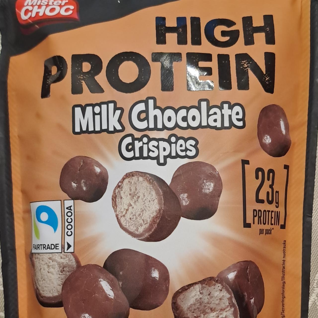 Képek - High Protein Crispys Milk Chocolate Mister Choc