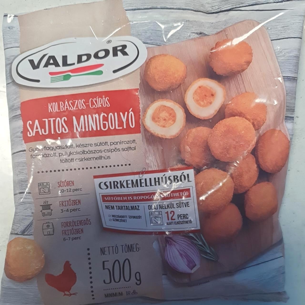 Képek - Kolbászos csípős sajtos minigolyó Valdor