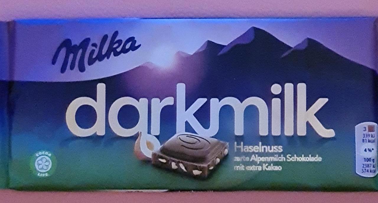 Képek - Milka Darkmilk mogyoródarabokkal