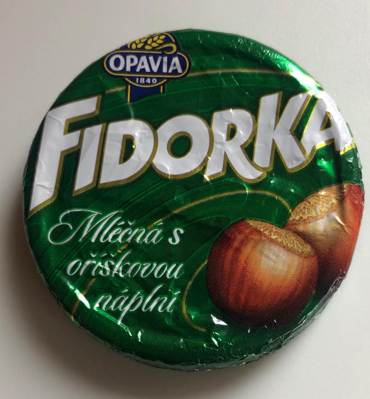 Képek - Fidorka mléčná s oříškovou náplní Opavia