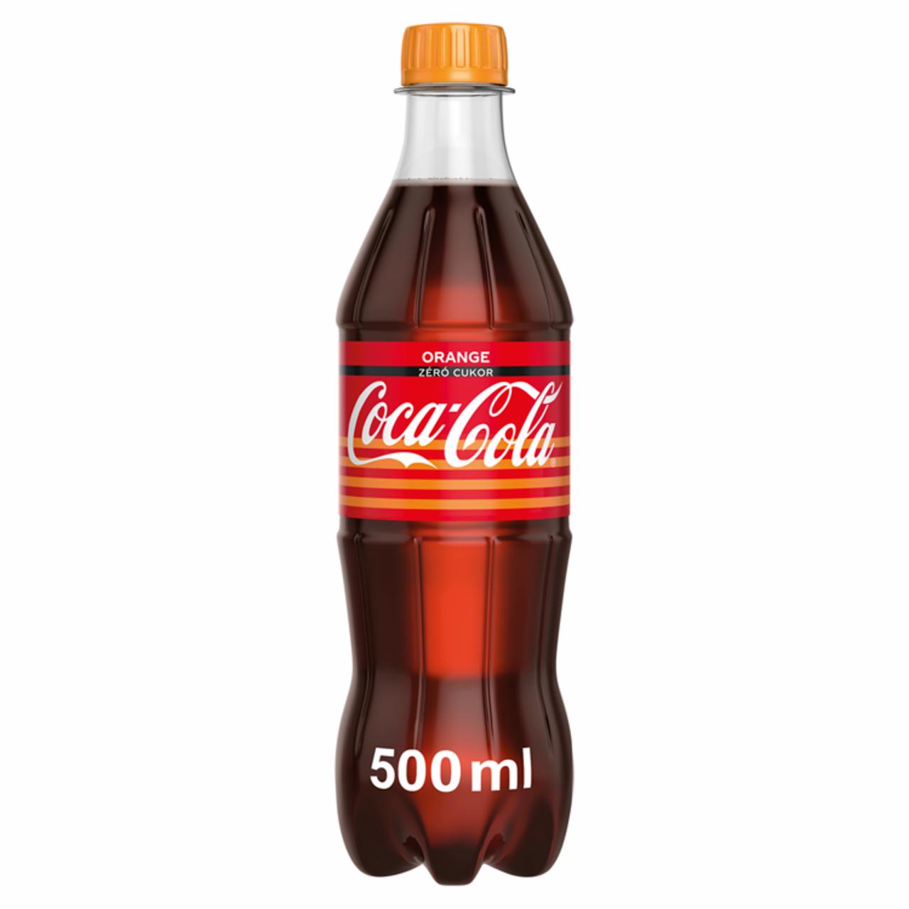 Képek - Coca-Cola Zero Orange colaízű energiamentes szénsavas üdítőital narancs ízesítéssel 500 ml