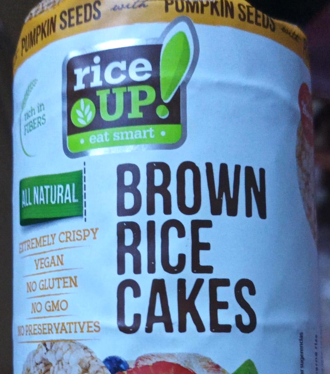 Képek - Puffasztott teljes kiőrlésű barna rizs szelet tökmaggal RiceUp!