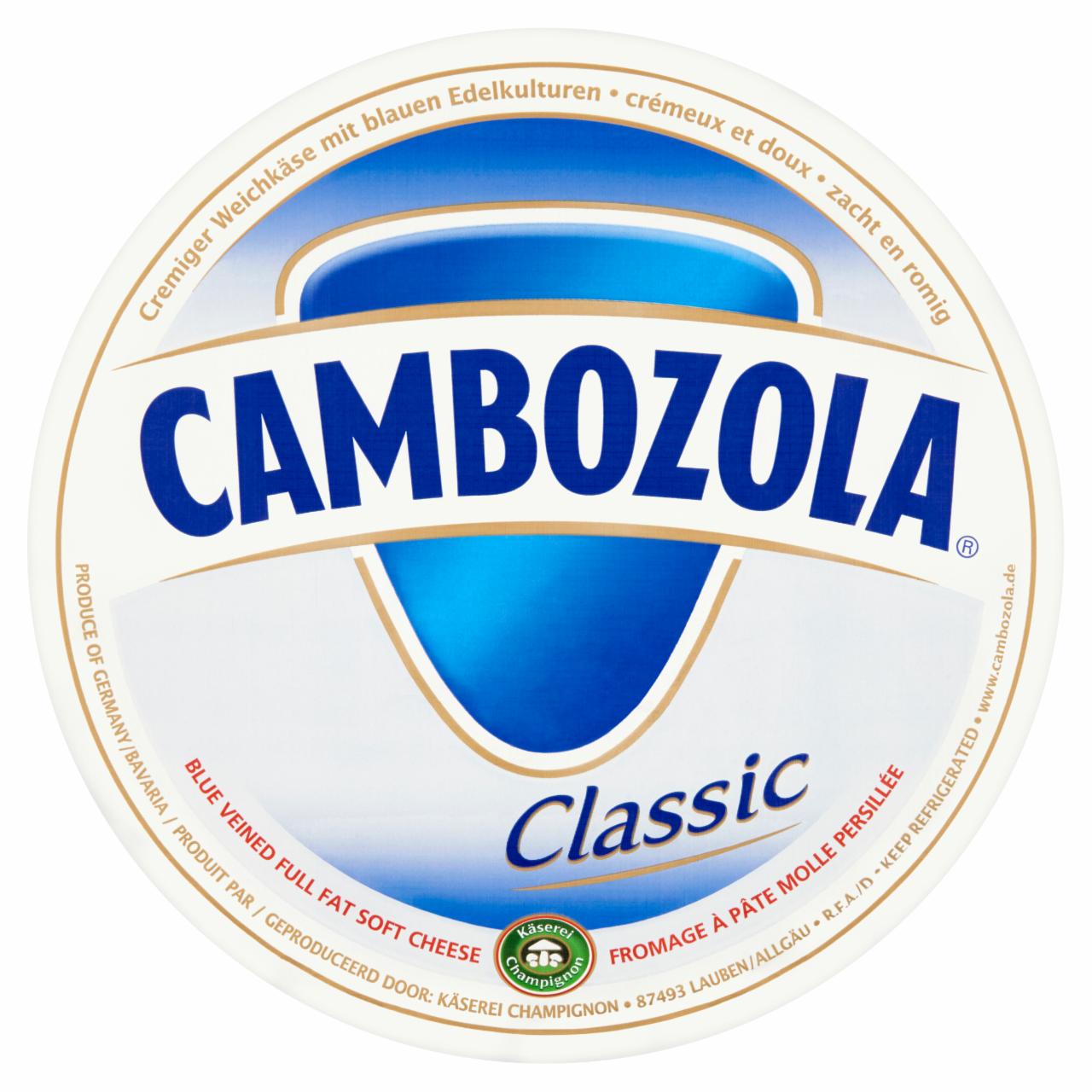 Képek - Cambozola Classic natúr, kék nemespenésszel érő, zsírdús lágy tortasajt
