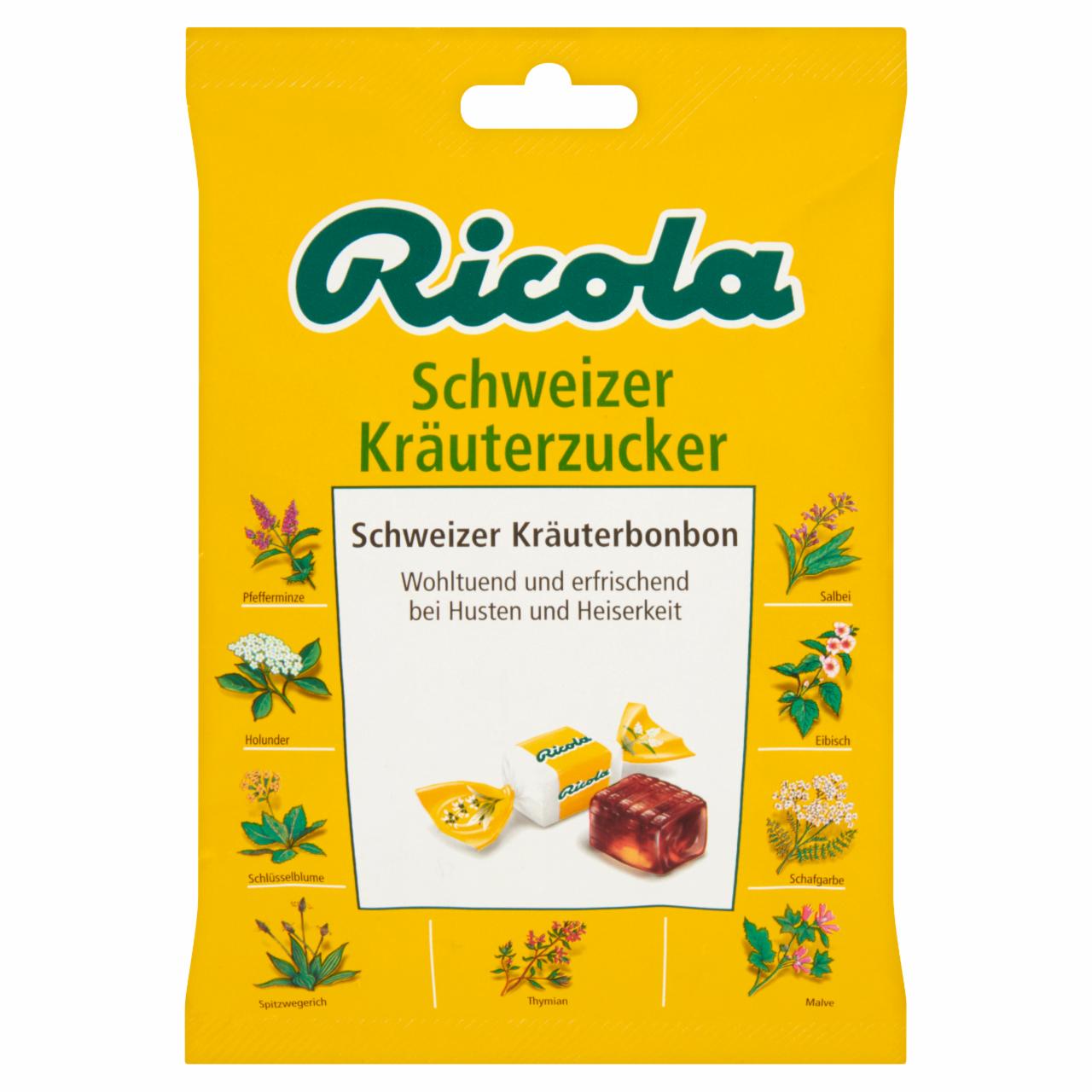 Képek - Ricola Eredeti Gyógynövény svájci gyógynövény cukorkák 75 g