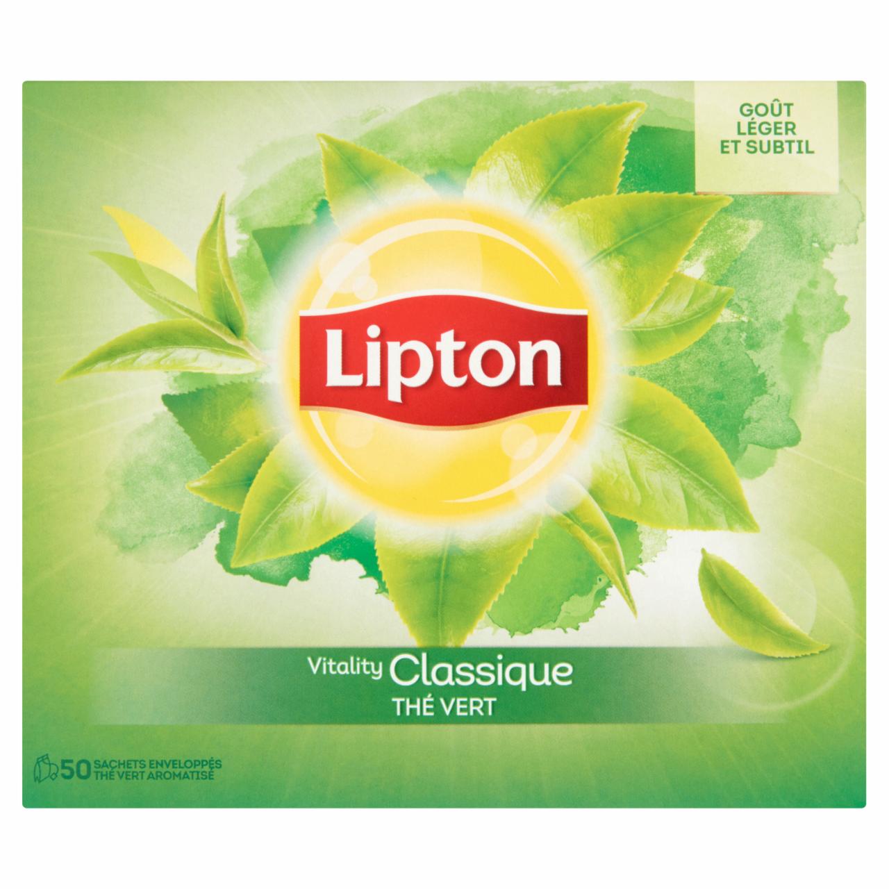 Képek - Lipton ízesített zöld tea 50 piramis filter