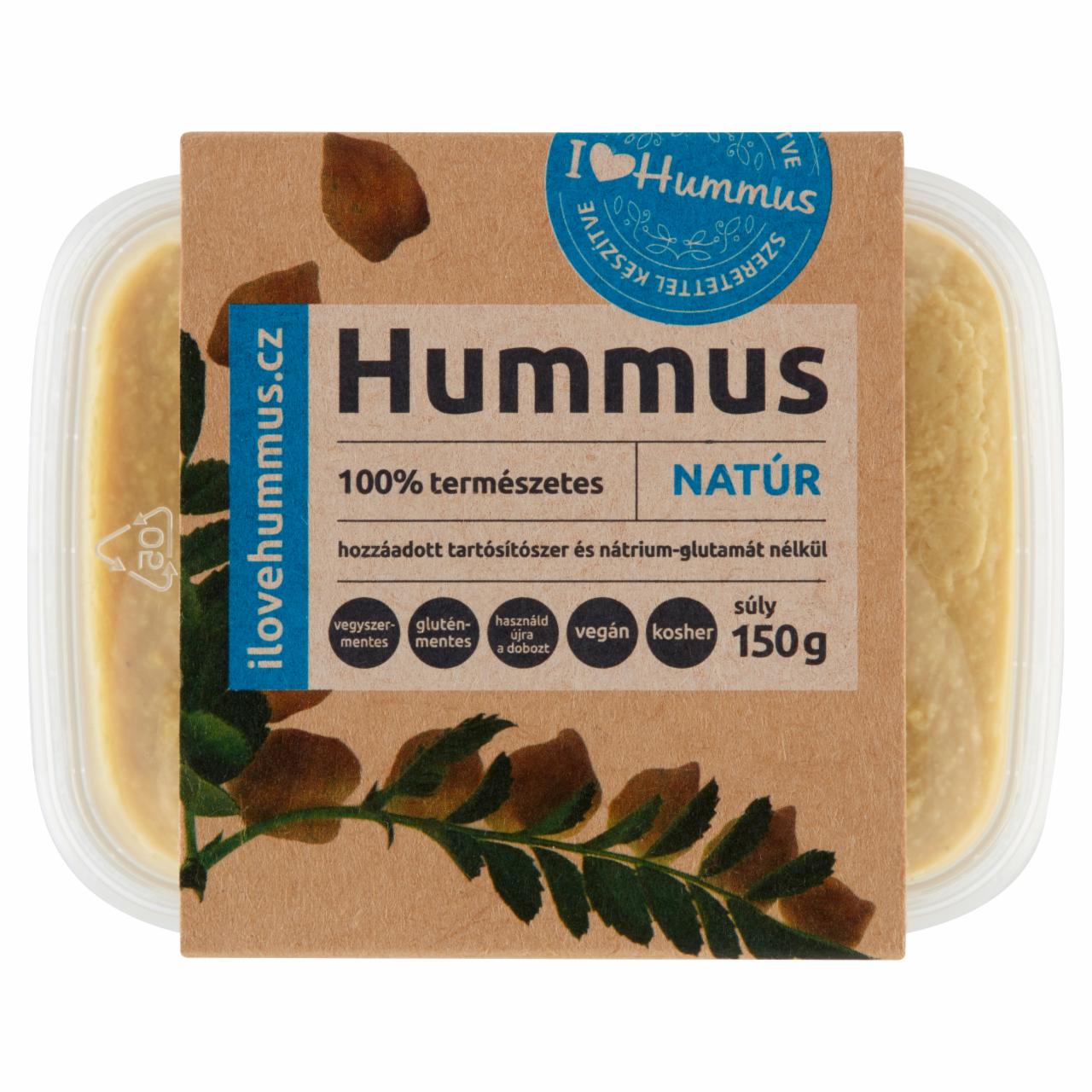 Képek - I love Hummus - hummusz natúr 150 g