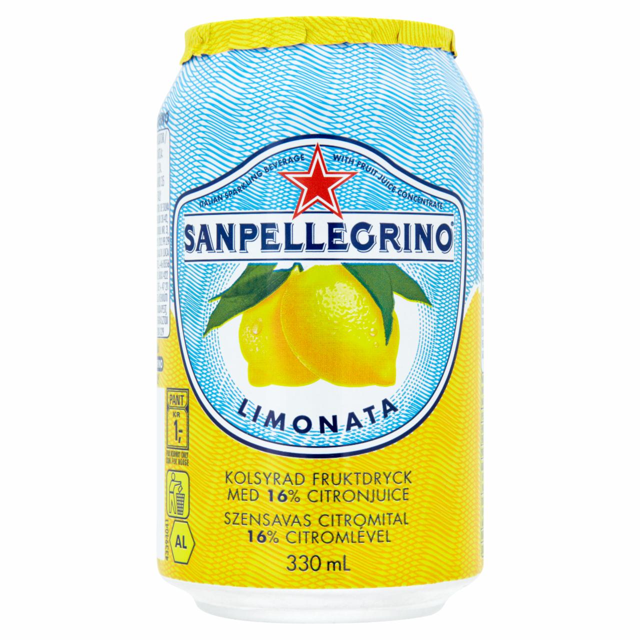 Képek - Sanpellegrino Limonata szénsavas citromital 330 ml
