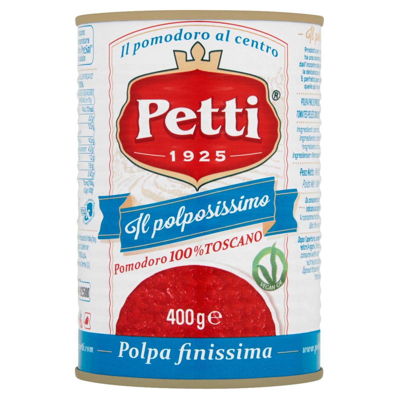 Képek - Petti finomra aprított paradicsom 400 g