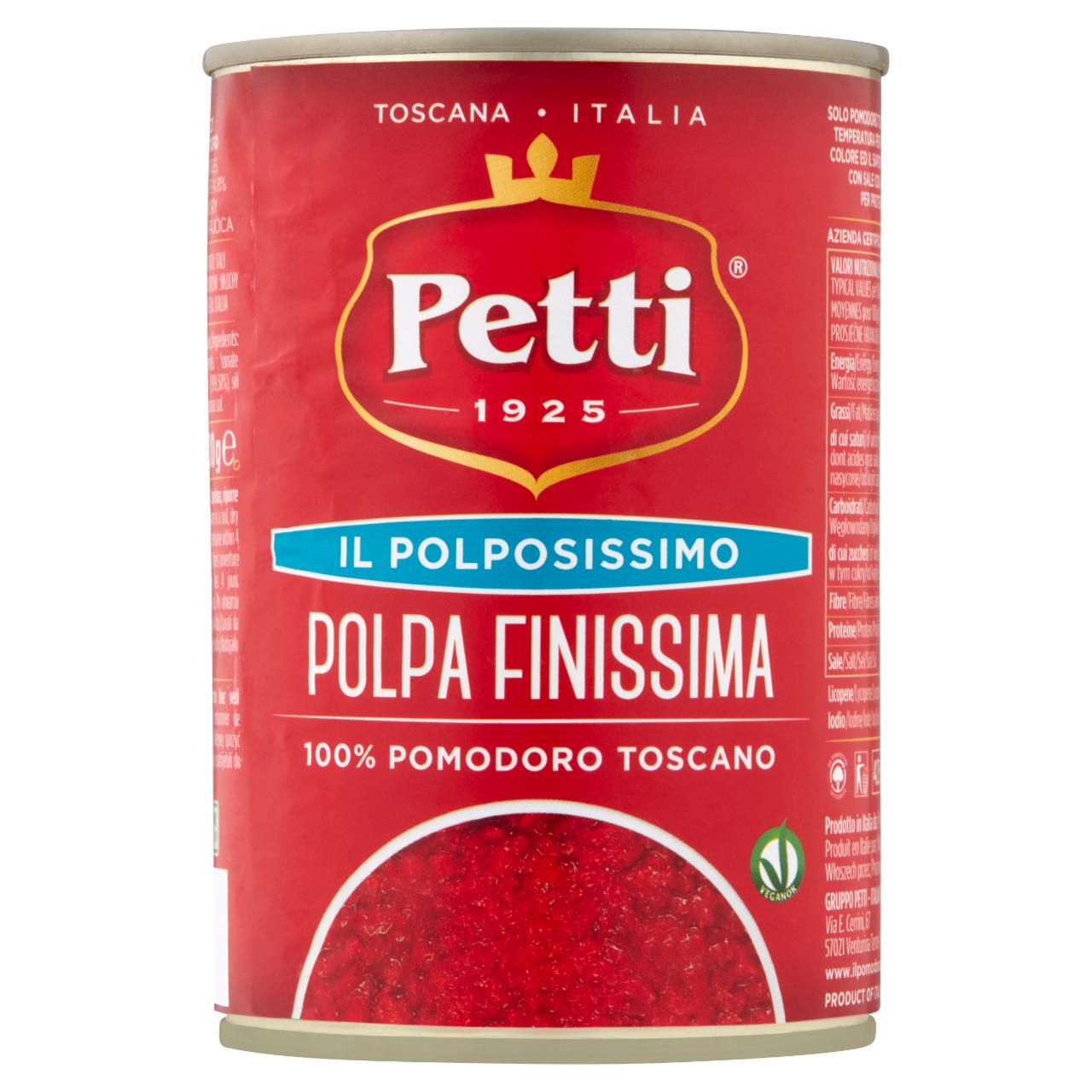 Képek - Petti finomra aprított paradicsom 400 g