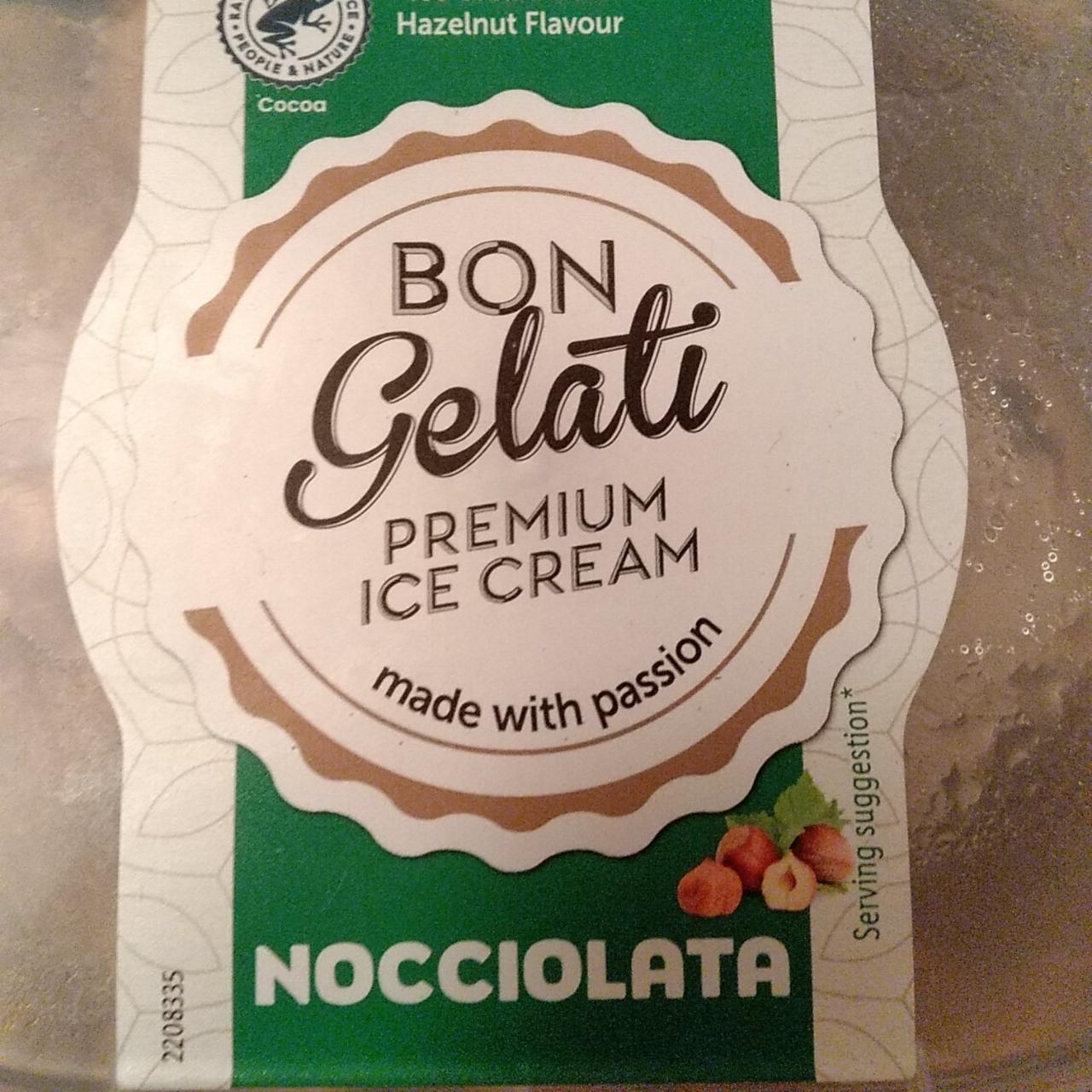 Képek - Nocciolata Mogyoróízű jégkrém mogyorós-kakaós szósszal csavarva Bon Gelati
