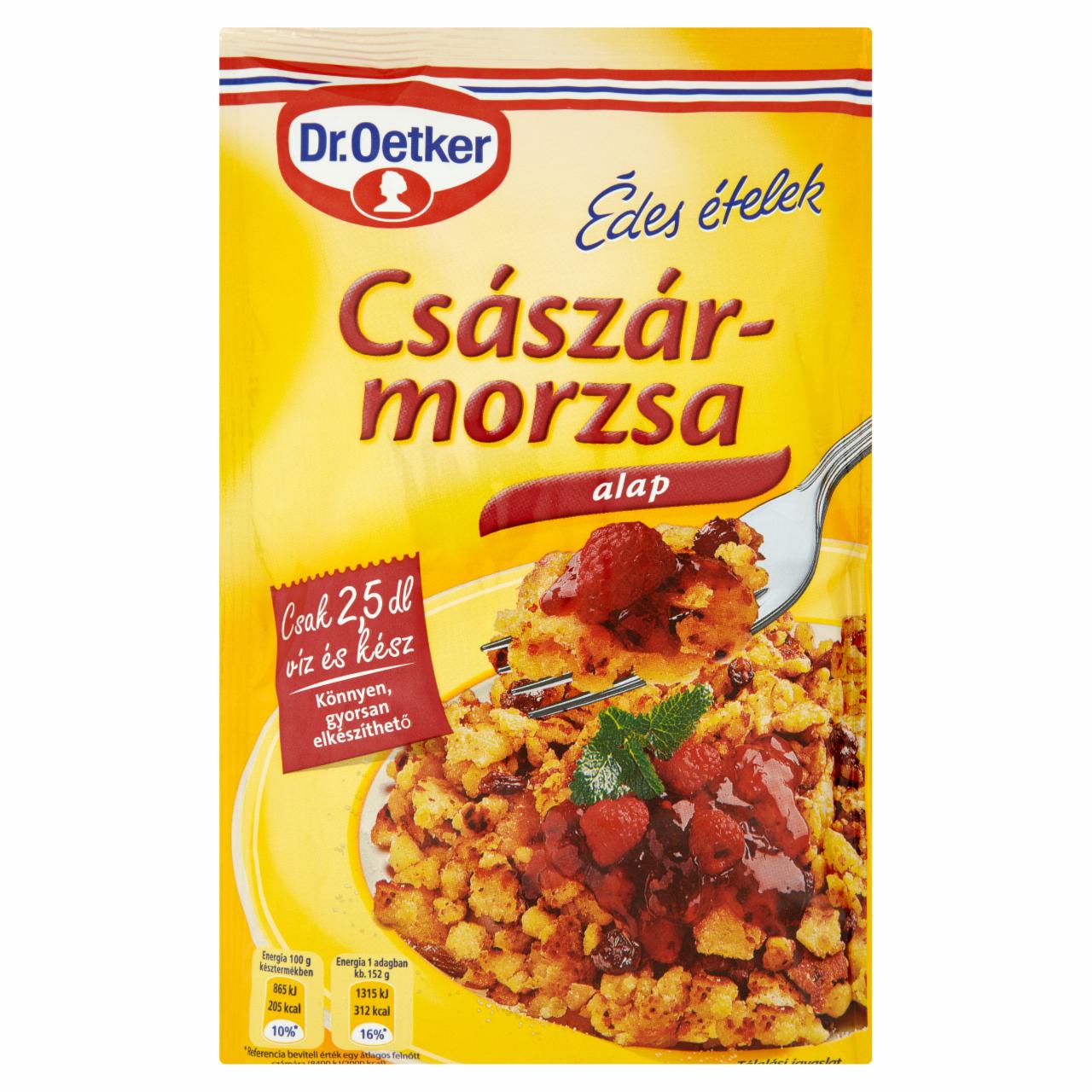 Képek - Dr. Oetker Édes Ételek császármorzsa alap 200 g