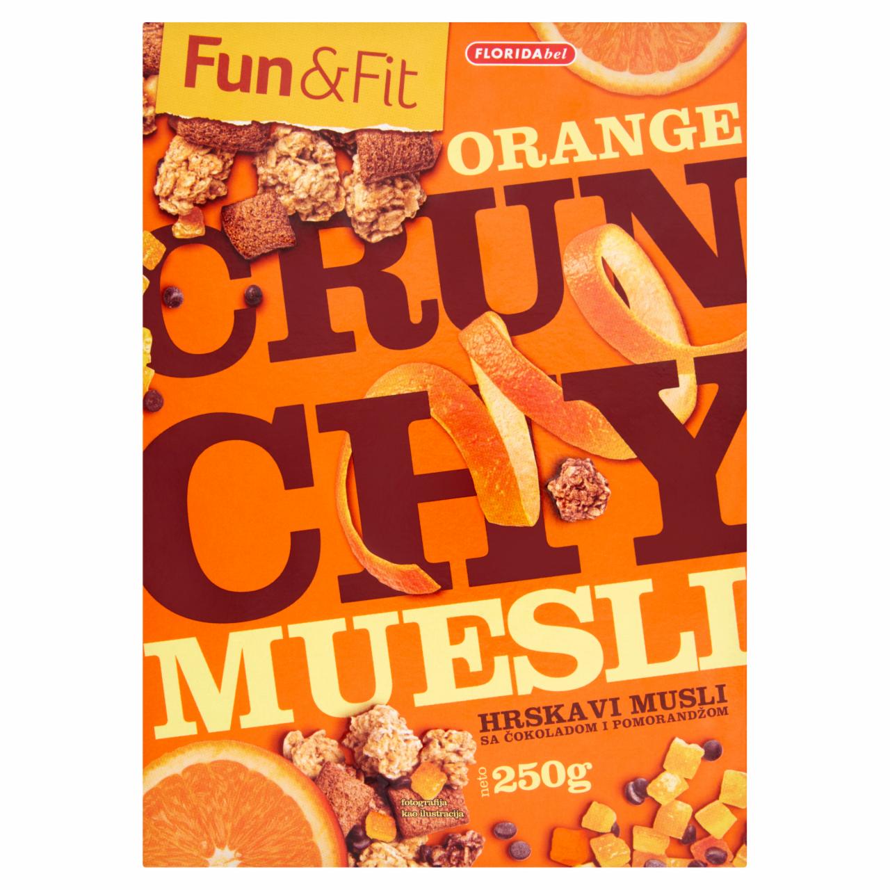 Képek - Fun&Fit Crunchy müzli csokoládé és narancs ízesítéssel 250 g