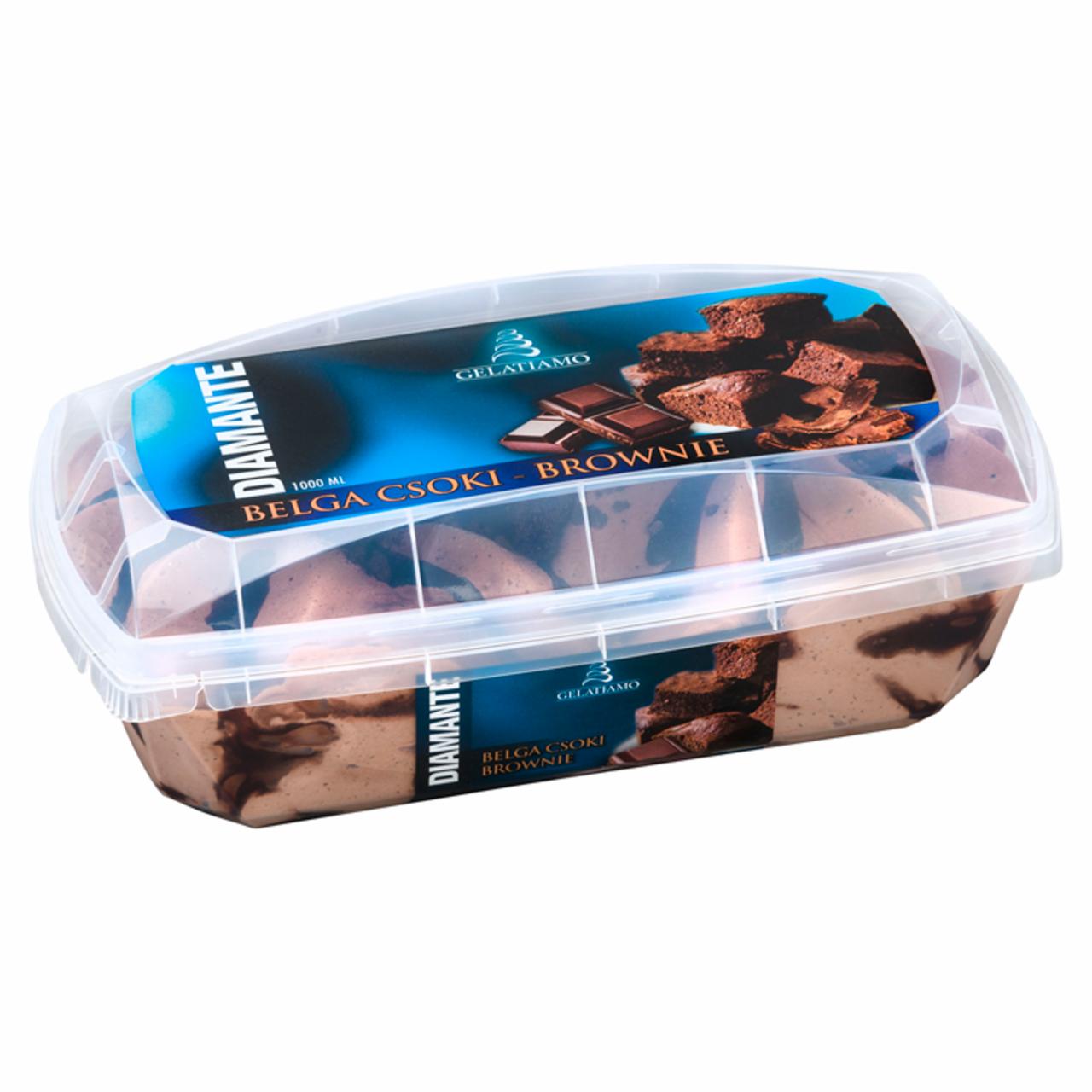 Képek - Gelatiamo Diamante belga csoki-brownie jégkrém 1000 ml