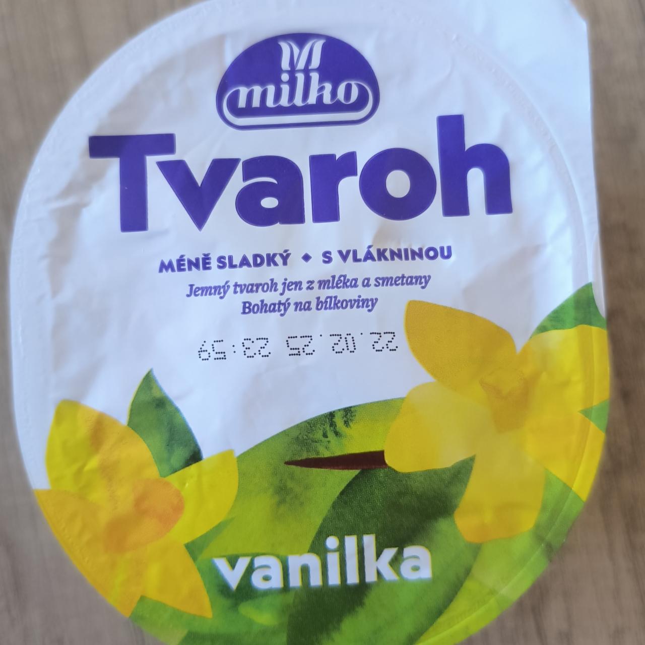 Képek - Tvaroh méně sladký s vlákninou Vanilka Milko