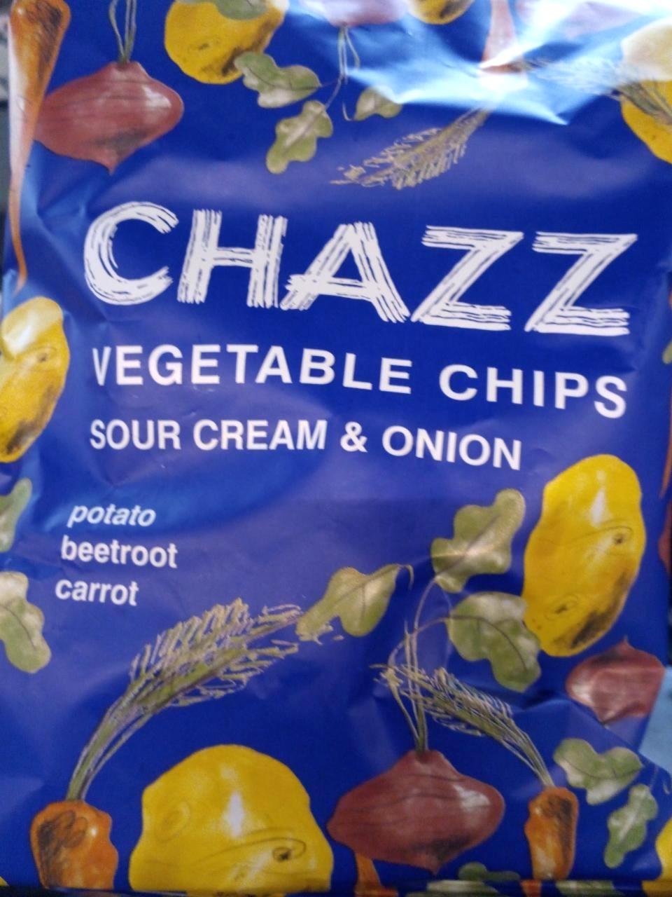 Képek - Zöldségchips hagymás tejfölös ízesítéssel Chazz