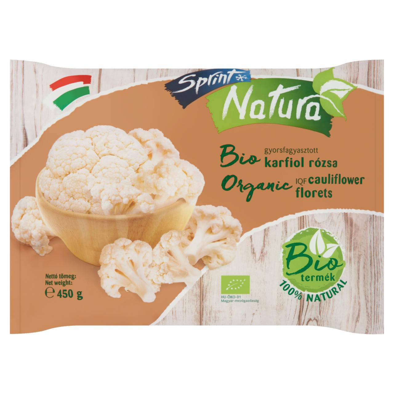 Képek - Sprint Natura BIO gyorsfagyasztott karfiol rózsa 450 g