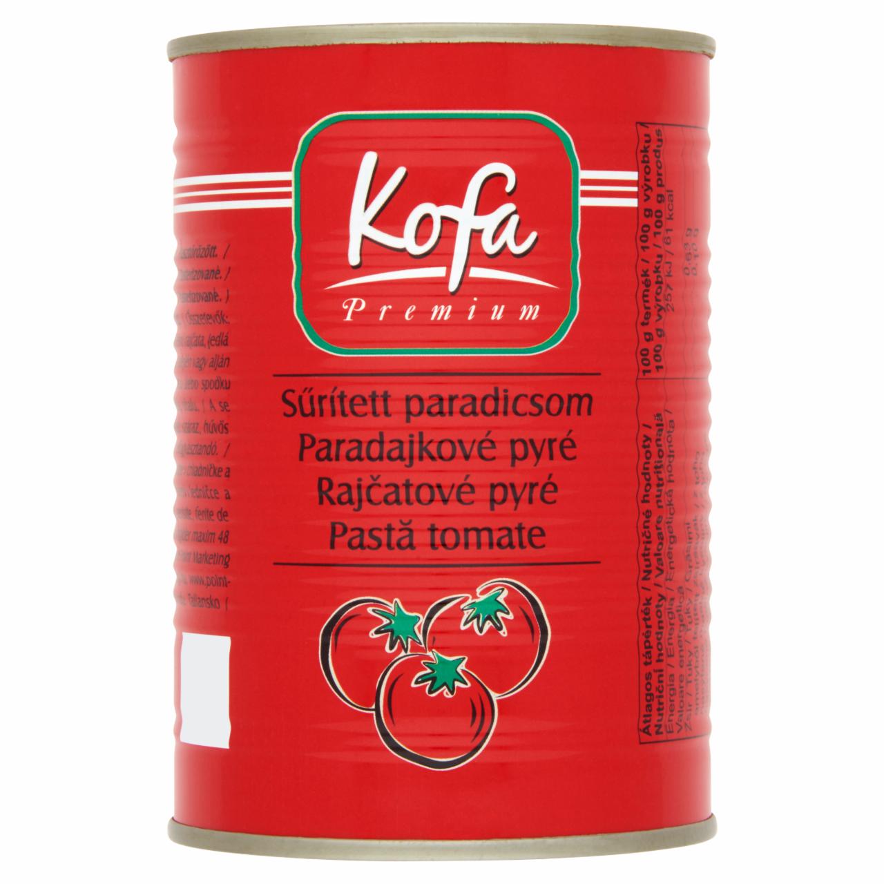 Képek - Kofa Рremium sűrített paradicsom 400 g