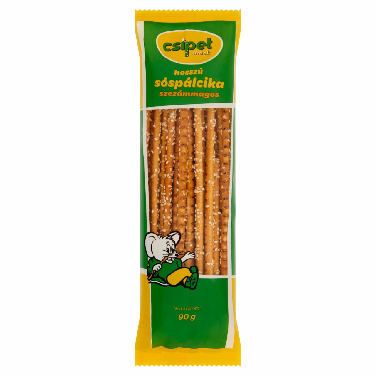 Képek - Csipet Snack hosszú szezámmagos sóspálcika 90 g