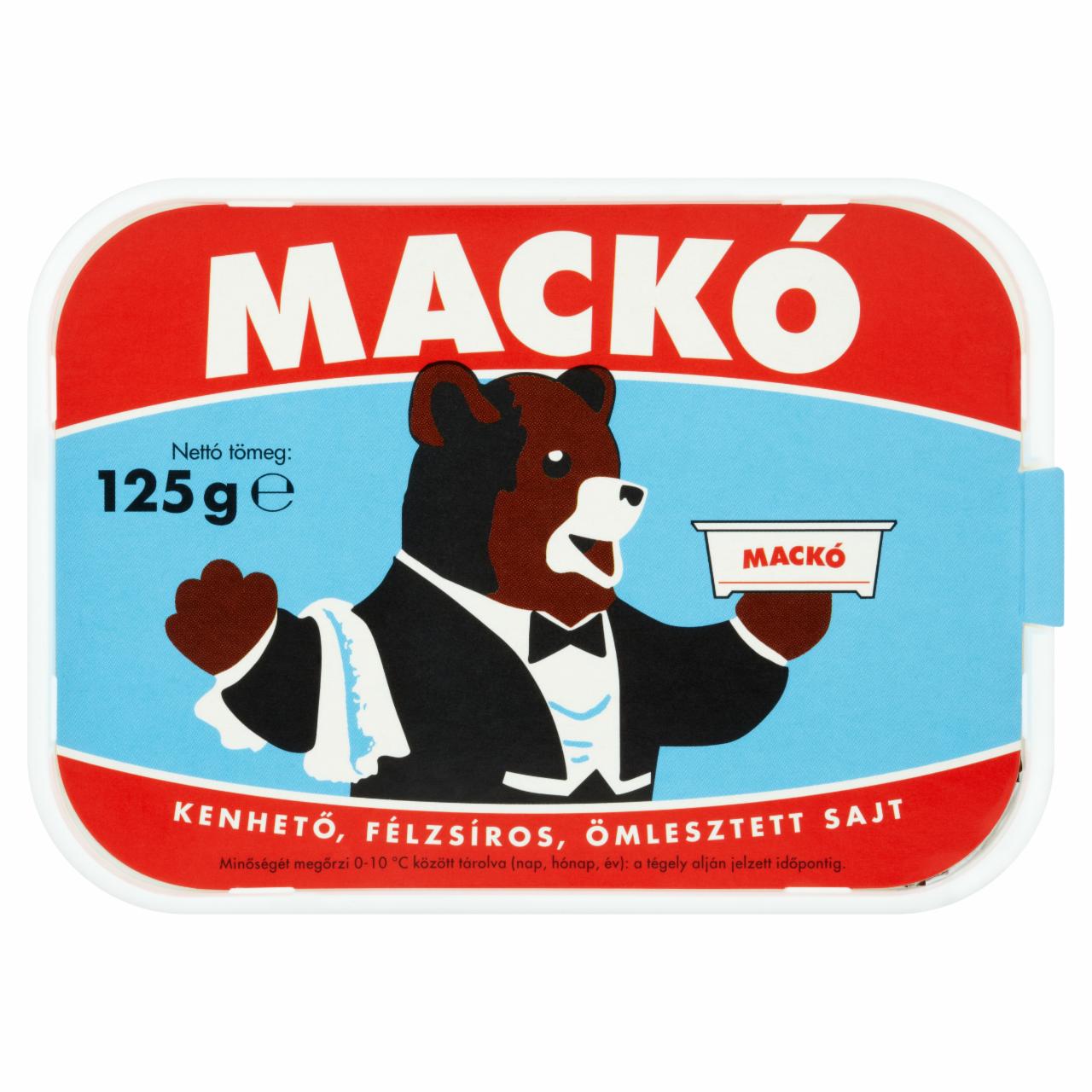 Képek - Mackó kenhető ömlesztett sajt 125 g